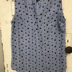 Talbots Sleeveless Mid Button Blouse
